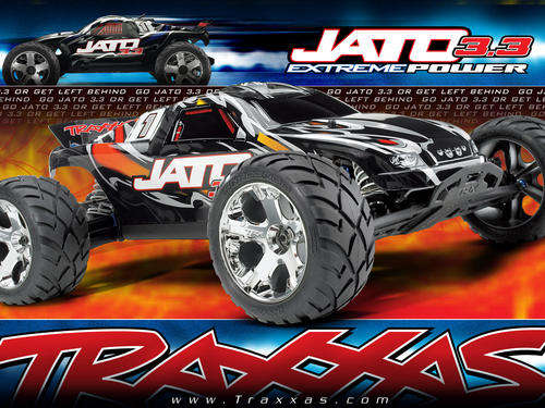 Traxxas Jato,Engine 3.3, 1\10 scale, 2wd nitro power off-road racing truck,self starter, spares,.