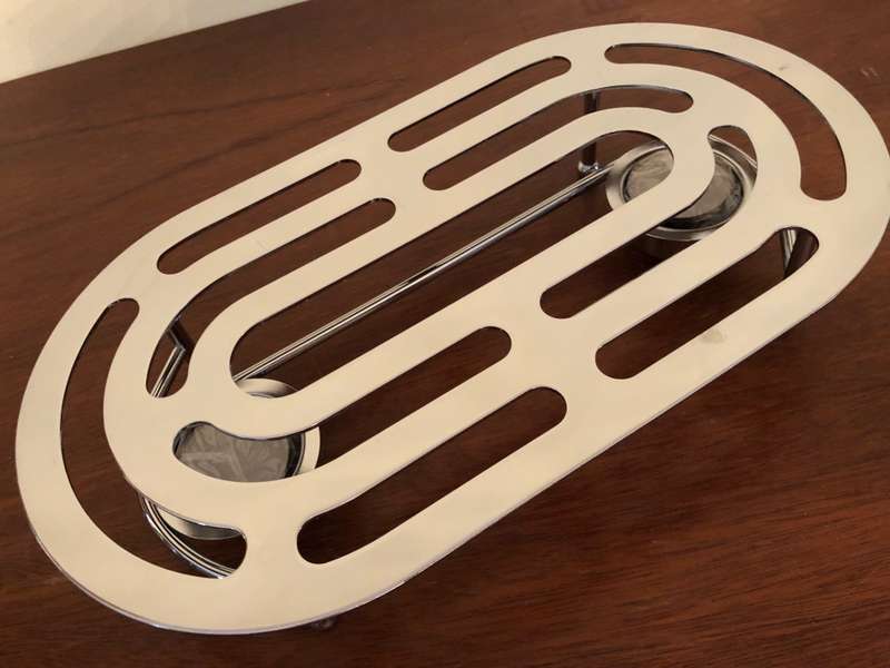 Tea Light Hot Plate Food Warmer Chrome