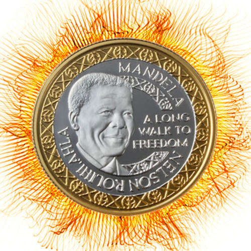 Mandela Bi-Metallic 1/4oz Medallion Gold and Silver