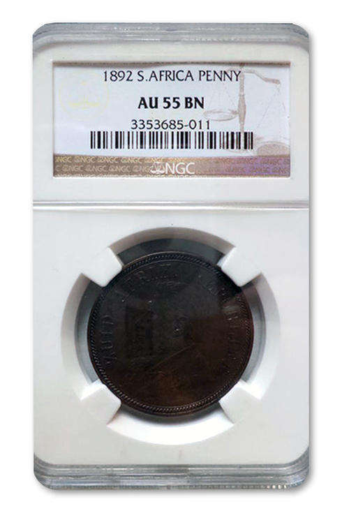 1892 Penny AU55 NGC Graded