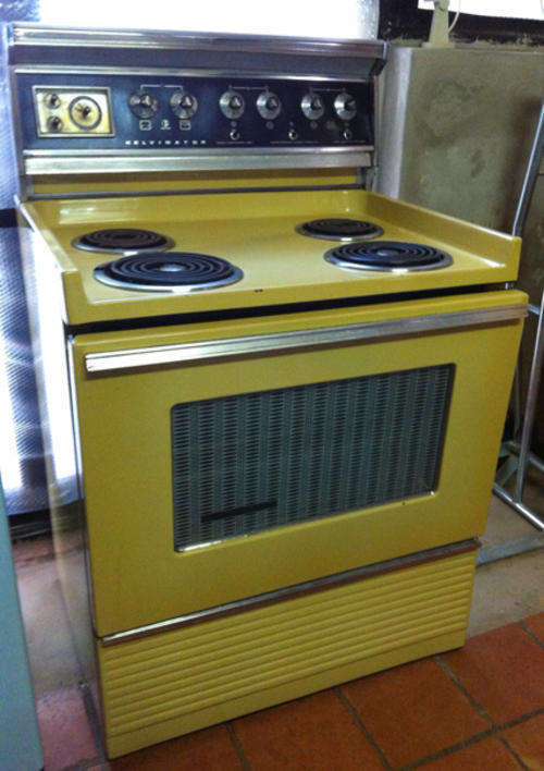 Yellow Retro Stove