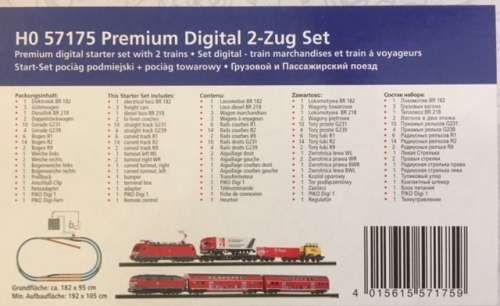 German Model Train - Digital Double Starter Set incl. some buildings.