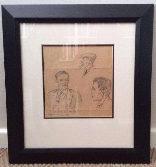 Erich Mayer - Pencil drawing, Signed and dated 1931 - Amazing!