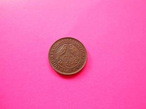 1955 SA 1/4d coin