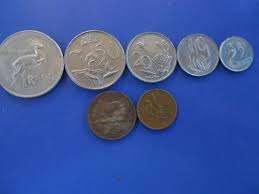1979 SA Full set coins, circulated R1, 50c, 20c, 10c, 5c, 2c and 1c
