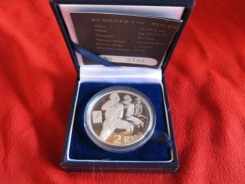 1995 World Cup Rugby 1oz Proof Silver R2