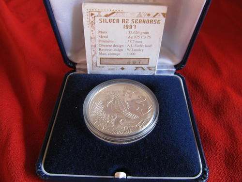 1997 SILVER R2 SEAHORSE WITH CERTIFICATE