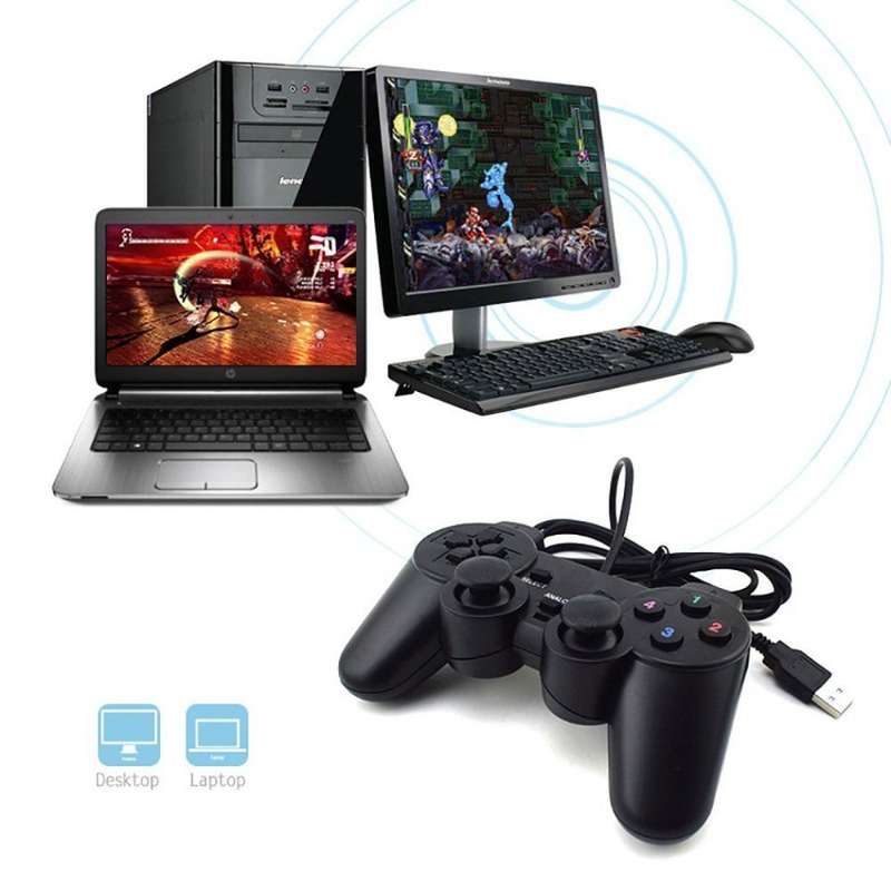 Wired USB Gamepad Remote Game Controller Vibration Motor For PC TV Tablet Laptop