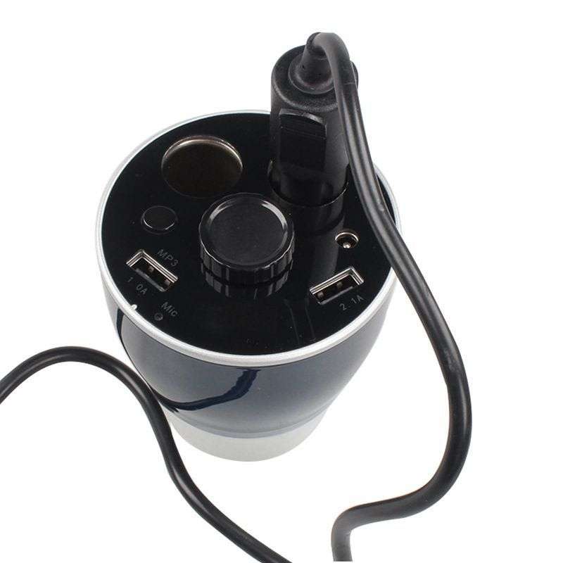 Bluetooth-Car-FM-Transmitter-USB-Charger-Cigarette-Lighter-Cup-Holder-For-Phone  Bluetooth-Car-FM-T