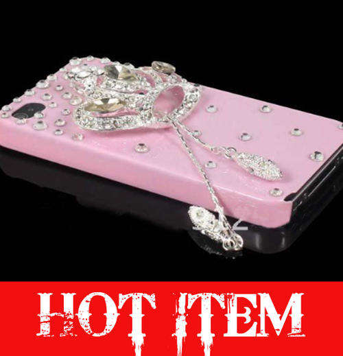 Pink Bling Diamante & Rhinestone iPhone 4 4S Case Cover***HOT SELLER***