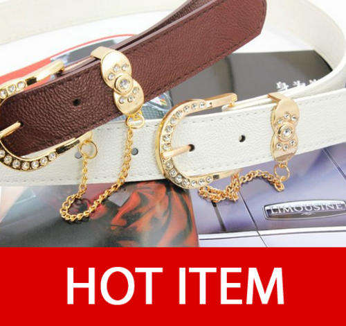 White HOT 2014 Designer Diamante Chrystal Stylish Fashion Belt 100cm***LAST 1 in STOCK!!