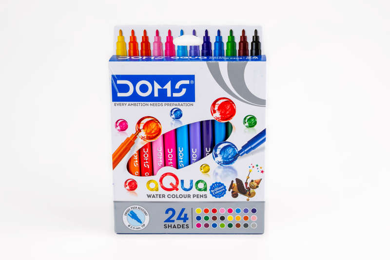 Doms Aqua 24 Shades Watercolour Sketch Pen Set