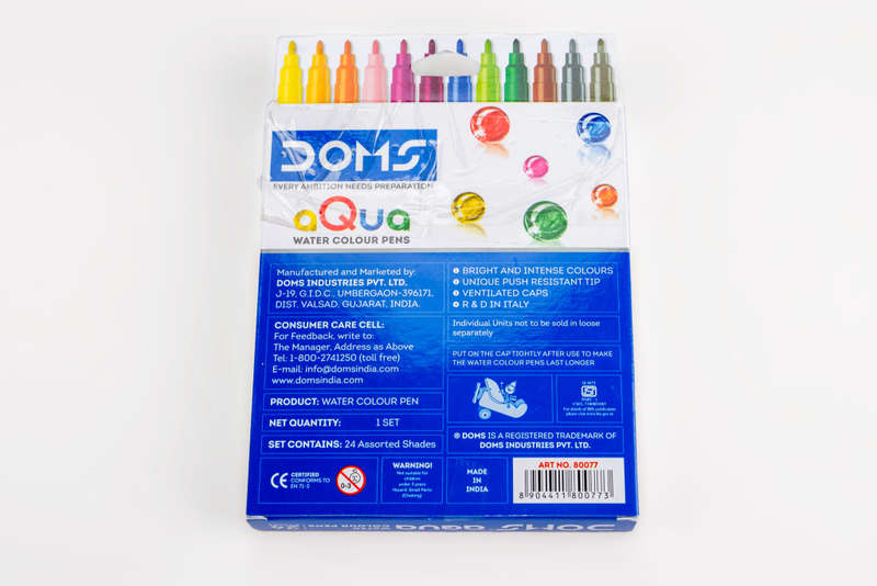 Doms Aqua 24 Shades Watercolour Sketch Pen Set