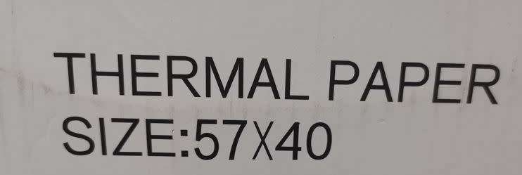 Good quality thermal receipt rolls - 57 x 40 - Pack of 10 - Bid per pack