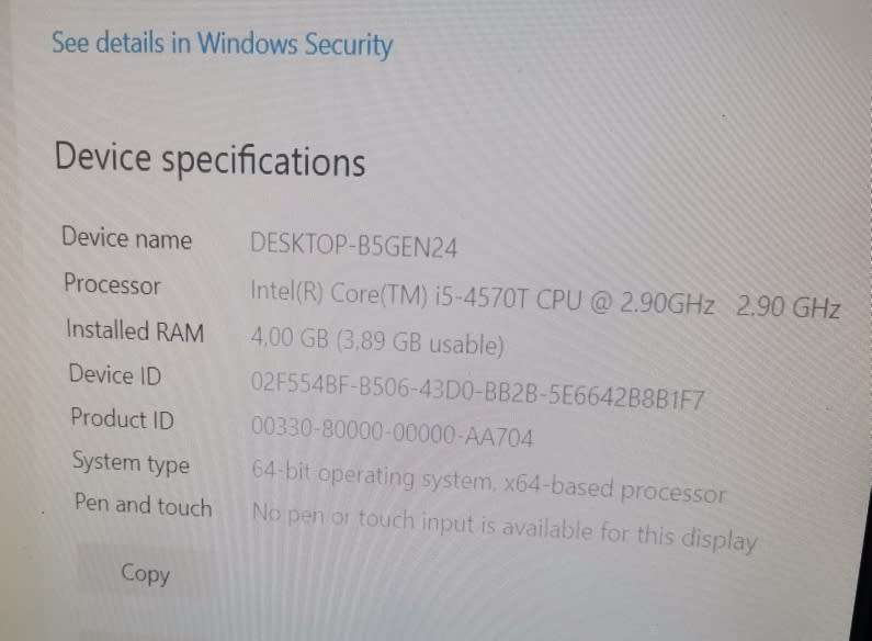 Lenovo vPro CORE i5 4th Gen ThinkCentre M93p