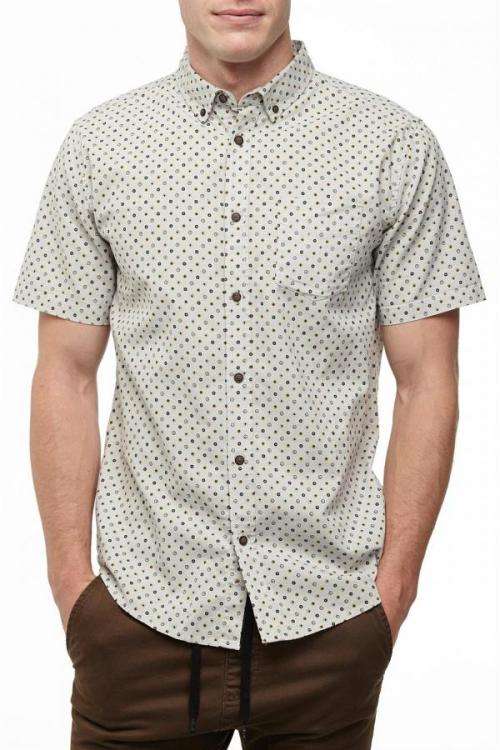 SS logan printed shirt - Split grey (ONLY SMALL)