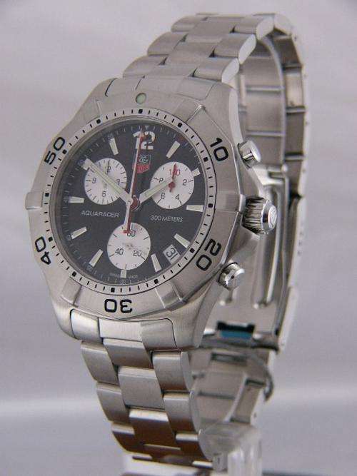 TAG HEUER AQUARACER CHRONOGRAPH  BLACK  DIAL  @@ NO RESERVES@@