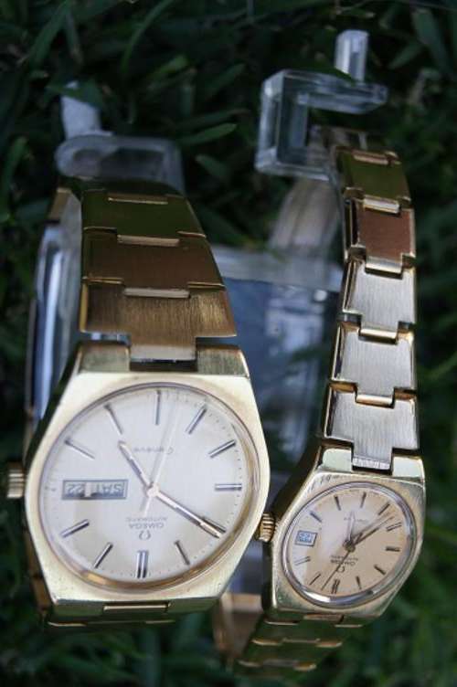 OMEGA AUTOMATIC GENEVE LADIES AND GENTS COLLECTORS SET