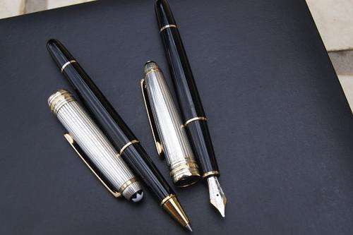 MONT BLANC FOUNTAIN PEN and BALL PEN SET IN BOX XMAS GIFT IDEA