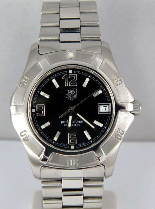 TAG HEUER PROFESSIONAL BLACK  DIAL