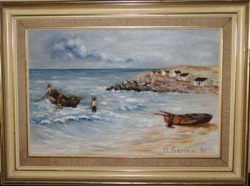 M. PIENAAR OIL ON CANVAS PAINTING