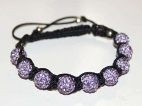 RHINESTONE BRACELET-PURPLE