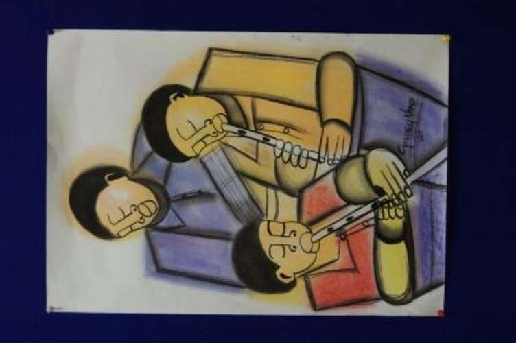 GODFREY NDABA PASTELS      " HARMONY IN TUNE"