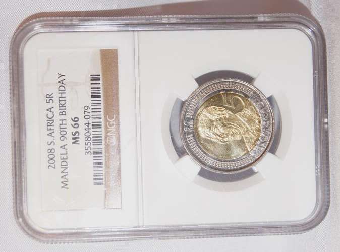2008 S AFRICA  5R MANDELA 90TH BIRTHDAY MS 66