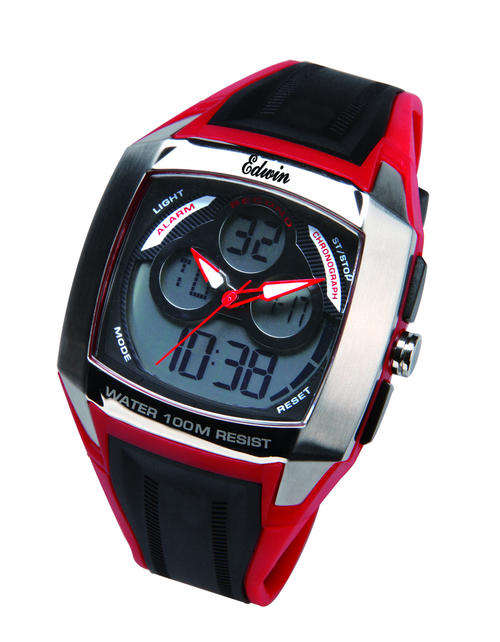 EDWIN ANA-DIGITAL GENTS  WATCH