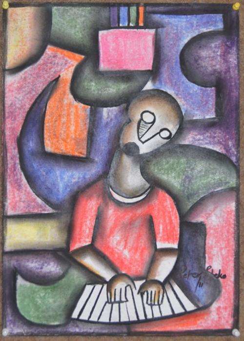PETER SIBEKO PASTELS **ORIGINAL SOUTH AFRICAN ART**
