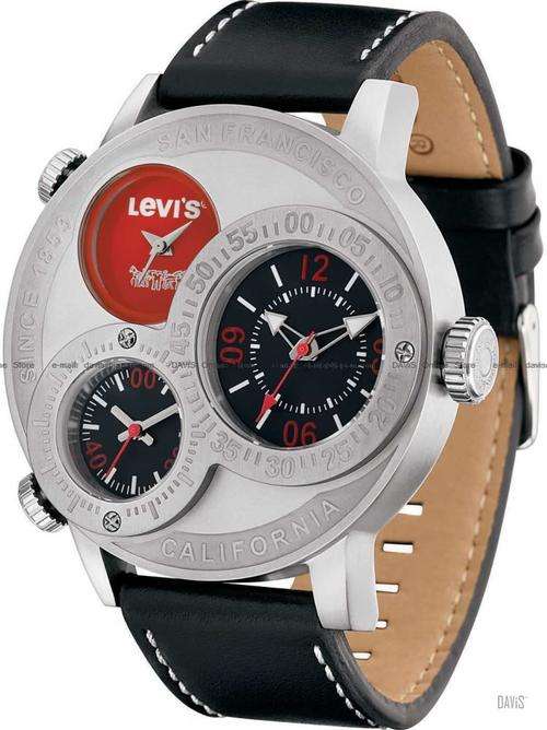 LEVIS Black/Red Chronograph
