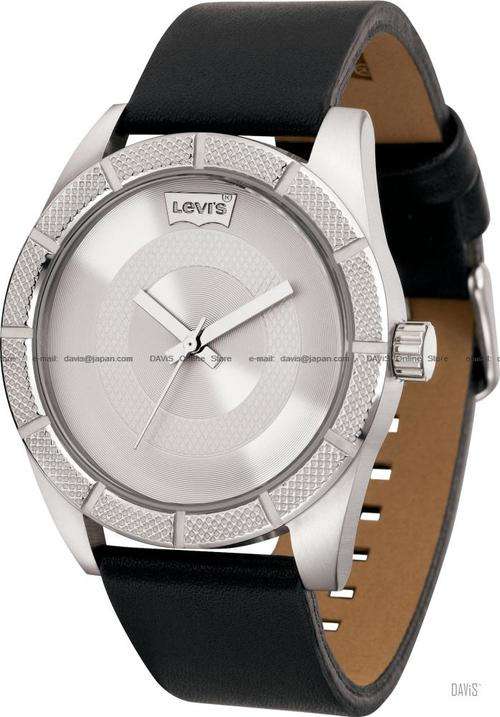 LEVIS TIME CORE ANALOG WATCH LEATHER STRAP SILVER