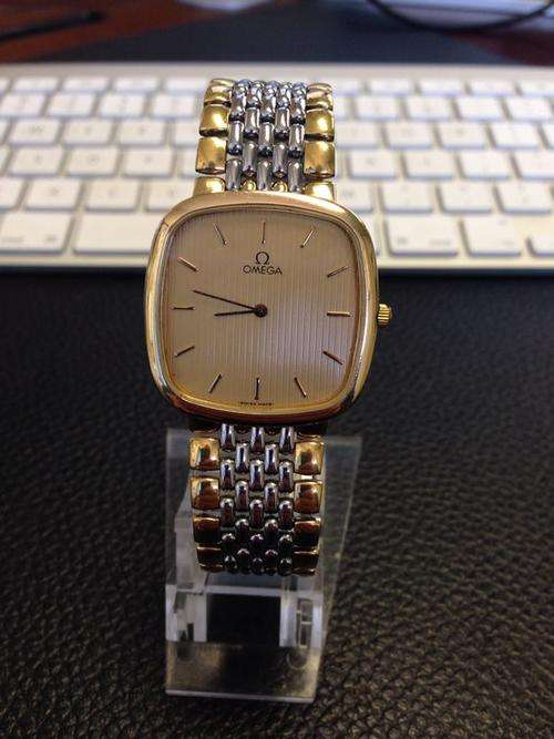 OMEGA TWO-TONE DEVILLE SQUARE DIAL