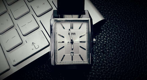 HUGO BOSS RECTANGULAR WATCH