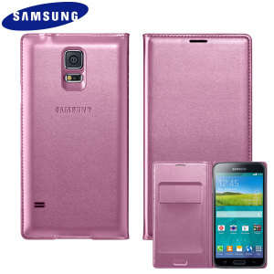 GENUINE Samsung Galaxy S5 Flip Wallet in PINK: R1 AUCTION!!