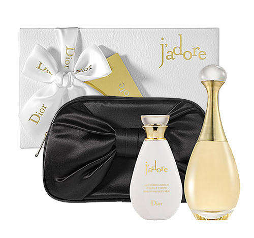 Chrisitan Dior j'adore Box set: Fragrance, Body Milk & Makeup Bag **CLEARANCE SALE**