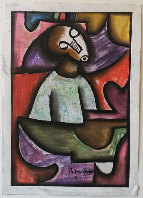ABSTRACT AFRICAN ART BY PETER SIBEKO