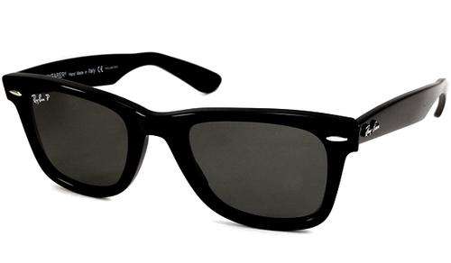 RAY BAN NEW WAYFARER IN MATTE BLACK POLARIZED
