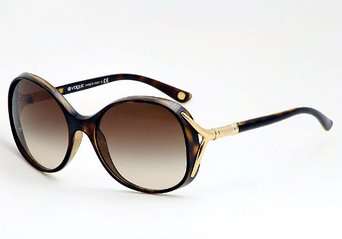 VOGUE OVERSIZED IN HAVANA BROWN AND GOLD