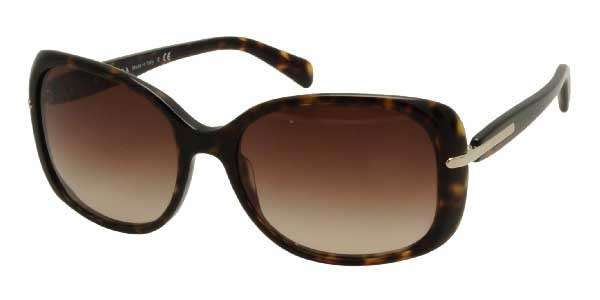 **R1 AUCTION** ORIGINAL PRADA IN TORTOISE BROWN OVERSIZED SUNGLASSES