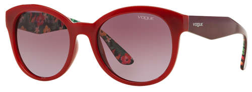 Vogue Floral Sunglasses In Red **FREE PAIR OF SPECS**