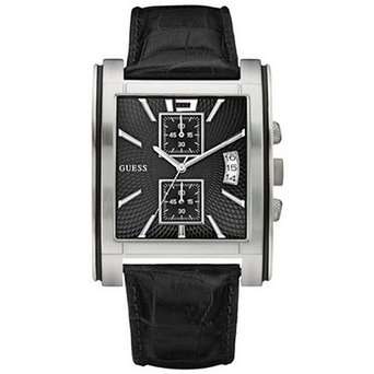 GUESS MENS LEATHER WATCH