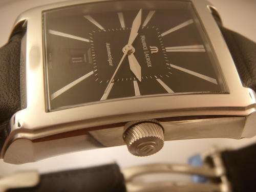Maurice Lacroix Pontos Rectangulaire Automatique Mens  @@ NO RESERVES@@