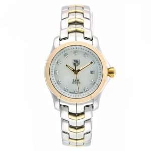 TAG HEUER LINK 18K GOLD + DIAMONDS +   MOTHER OF PEARL LADIES   NO RESERVES