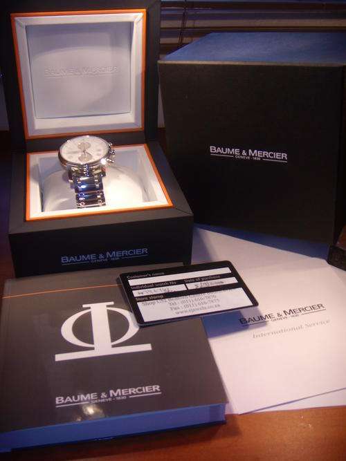 BAUME & MERCIER AUTOMATIC CHRONO   ^^NEW^^  *WARRANTY* @@ NO RESERVES@@