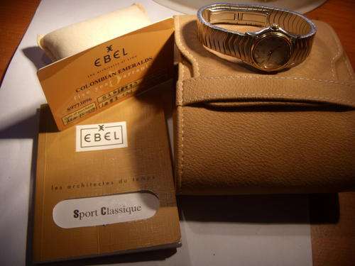 EBEL SPORT CLASSIQUE  MOTHER OF PEARL GOLD WATCH XMAS GIFT WARRANTY @@@ NO RESERVES@@