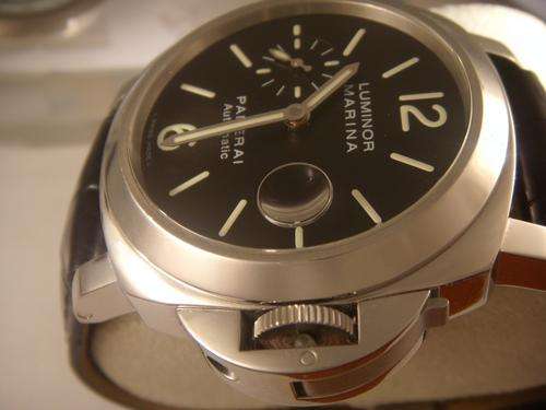 PANERAI LUMINOR MARINA  BLACK FACE    @@@ NO RESERVES@@.    SHORT AND SWEET AUCTIION