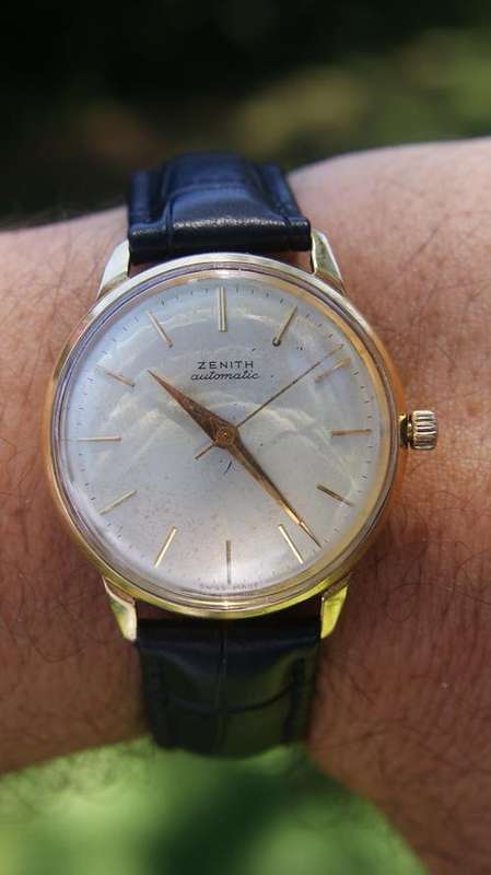 ZENITH AUTOMATIC SOLID GOLD   ****** NICE *******     NO RESERVES