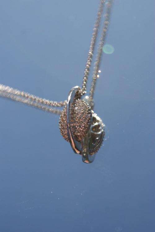NEW SOLID WHITE GOLD 45 DIAMOND NECKLACE @@ NO RESERVES@@