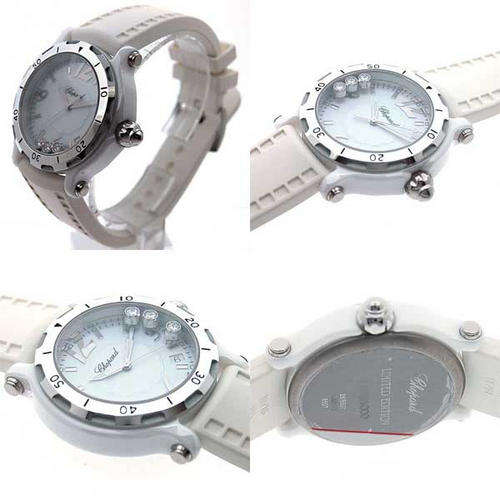 CHOPARD LIMITED EDITION Happy ceramic FLOATING DIAMONDS  MINT 1ST BIDDER TAKES IT
